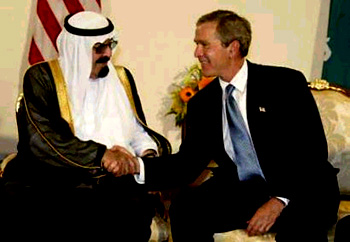 Bush w King Abdullah